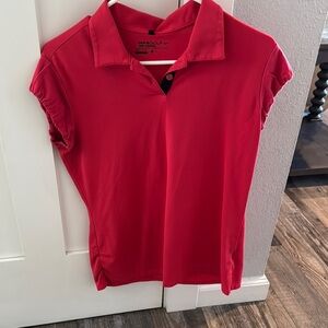 Nike Women's Red golf shirt